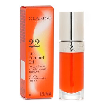 Clarins - Lip Comfort Oil With Sweetbriar Rose Oil- # 22 Daring Orange Image 1