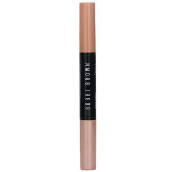 Bobbi Brown - Dual Ended Long Wear Cream Eyeshadow Stick - # Pink Copper Shimmer/Cashew Matte Image 2