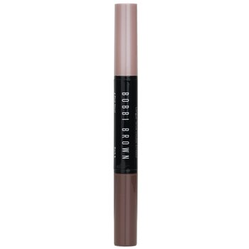 Bobbi Brown - Dual Ended Long Wear Cream Eyeshadow Stick - # Pink Steel Shimmer/Bark Matte Image 2