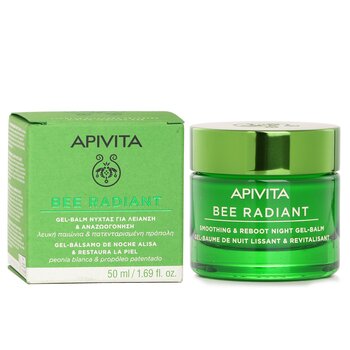 Apivita - Bee Radiant Smoothing & Reboot Night Gel-Balm White Peony & Patented Propolis Image 1