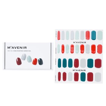 Mavenir Nail Sticker (Assorted Colour) - # X-Mas In Botanic Garden Nail 32pcs