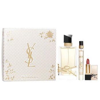 Libre Eau De Parfum Deluxe Gift Set: Libre Eau De Parfum Spray 90ml + Libre Eau De Parfum Spray 10ml + Lipstick 1.3g (3pcs) 