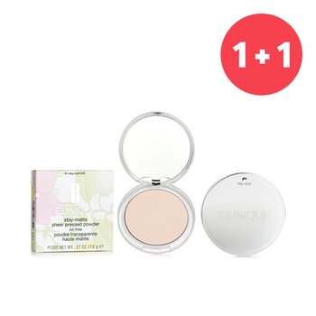 ?1+1 Set?Stay Matte Powder Oil Free - No. 01 Stay Buff (7.6g/0.27oz) 