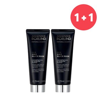 ?1+1 Set?2 In 1 Black Mask - Intensive Care Mask For Combination Skin with Large Pores (75ml/2.53oz) 