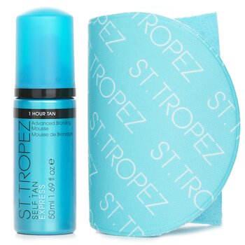 St. Tropez - Self Tan Express Mini Kit: Tinted Tanning Mousse 50ml + Application Mitt Image 1