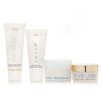 Eve Lom - Glow Essentials Discovery Set: Cleanser 20ml + Foaming Cream Cleanser 20ml + Rescue Mask 15ml + Moisture Cream 15ml Image 1