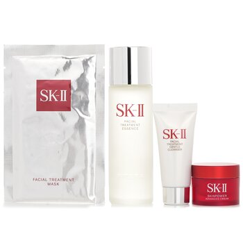 SK II - Best Seller Trial Kit: Facial Treatment Ess. 75ml+Facial Treatment Cleanser 20g+SKINPOWER Advanced Cream 15g+ F.T Mask 1pcs Image 1