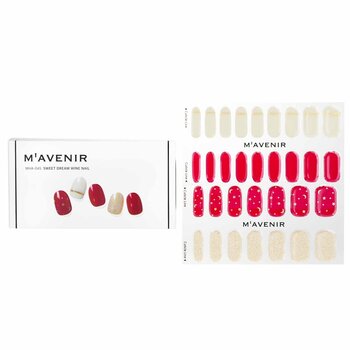 Mavenir Nail Sticker (Red) - # Sweet Dream Wine Nail 32pcs