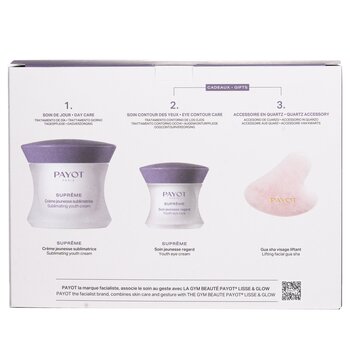 Payot - Supreme Global Total Youth Care Ritual Gift Set: Sublimating Youth Cream 50ml + Youth Eye Care 15ml + Mini GuaSha 1pc Image 2