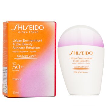 Shiseido - Urban Environment Triple Beauty Suncare Emulsion SPF 50+ Image 1