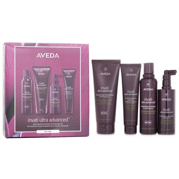 Invati Ultra Advanced 4 Step Light System Set: Light Shampoo 200ml+Light Conditioner 200ml+Serum 150ml+Treatment 100ml (4pcs) 