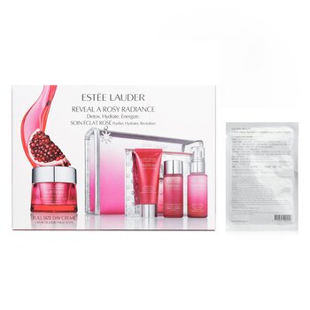 Estee Lauder - Estee Lauder Nutritious Super-Pomegranate Reveal A Rosy Radiance Set X Natural Beauty r-PGA Deep Hydration Moisturizing Cushion Mask Image 2