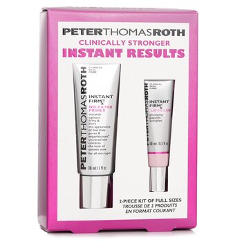 Peter Thomas Roth - Clinically Stronger Instant Results Fulll Size 2 Piece Kit: Instant Firm No Filter Primer 30ml+Lip Filter 10ml Image 1