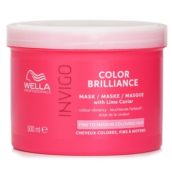 WellaInvigo Color Brilliance Mask With Lime Caviar Fine To Medium Colored Hair 500ml