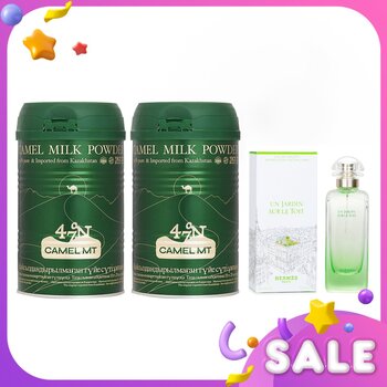 Hermes - Camel MT Camel Milk Powder x2 + Hermes Un Jardin Sur Le Toit EDT Spray Image 1