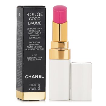 Chanel - Rouge Coco Baume Hydrating Beautifying Tinted Lip Balm - # 758 Blushing Pink Image 1