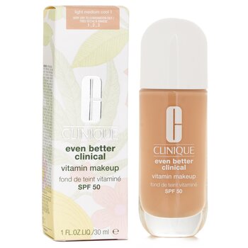 Clinique - Even Better Clinical Vitamin MakeUp Foundation SPF 50 - # 1 Light Medium Cool Image 1
