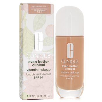 Clinique - Even Better Clinical Vitamin MakeUp Foundation SPF 50 - # 3 Light Medium Cool Image 1