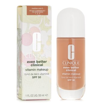 Clinique - Even Better Clinical Vitamin MakeUp Foundation SPF 50 - # 3 Medium Cool Image 1