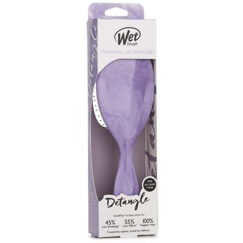 Wet Brush - Original Detangler Glitter Waves Purple Hair Brush Image 1