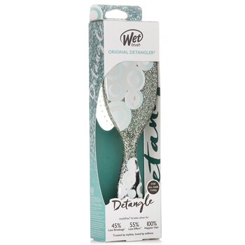 Wet Brush - Original Detangler Groovy Disco Teal Hair Brush Image 1