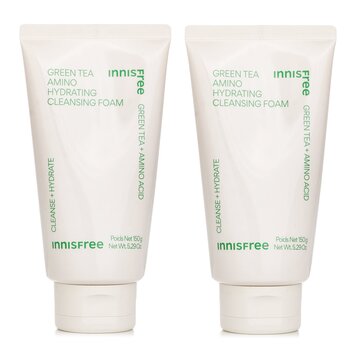 ?1+1 Set?Green Tea Hydrating Amino Acid Cleansing Foam (150g/5.29oz x2) 
