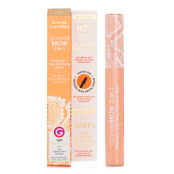 Grande Cosmetics (GrandeLash) - GrandeBROW 2 in 1 Tinted Brow Gel + Brow Enhancing Serum - # Light Image 1