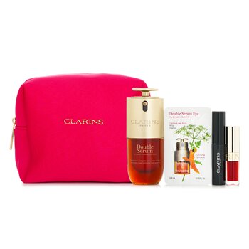 Clarins - Favourites Set: Double Serum 30ml+Lip Comfort Oil - # 03 1.4ml+Wonder Volume Mascara XXL 3ml+Double Serum Eye Sample 0.9ml Image 1