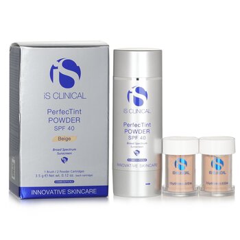 IS Clinical - Perfectint Powder SPF 40 Sunscreen Beige (1 Brush + 2 Powder Cartridges) (Unboxed) Image 1