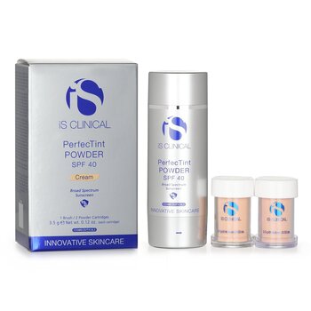 IS Clinical - Perfectint Powder SPF 40 Sunscreen Cream (1 Brush + 2 Cartridges) (Unboxed) Image 1