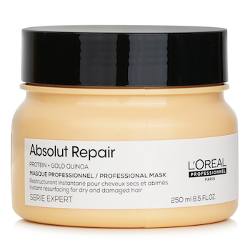 (NB-CN) Professionnel Serie Expert - Absolut Repair Gold Quinoa + Protein Instant Resurfacing Mask (For Dry and Damaged Hair) (250ml/8.5oz) 