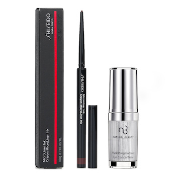 Shiseido - Shiseido MicroLiner Ink Eyeliner - # 03 Plum 0.08g X Natural Beauty Hydrating Radiant Eye Concentrate (Exp Date: 02/2026) 15ml Image 1