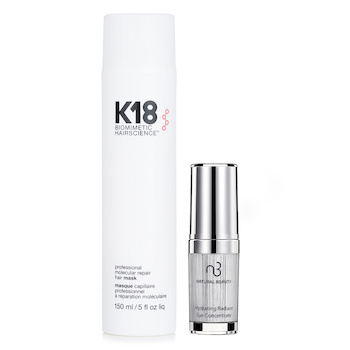 K18 Professional Molecular Repair Hair Mask 150ml X Natural Beauty Hydrating Radiant Eye Concentrate (Exp Date: 02/2026) 15ml (2pcs) 