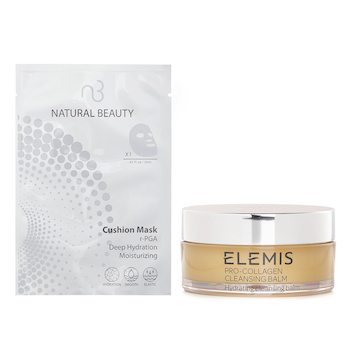 Elemis - Elemis Pro-Collagen Cleansing Balm (Random Packaging) 100g X Natural Beauty r-PGA Deep Hydration Moisturizing Cushion Mask (Exp Date: 01/2026) 6x 20ml Image 2