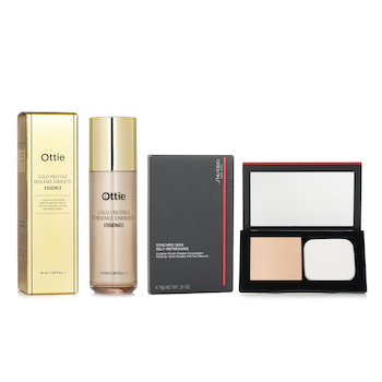 Shiseido - Shiseido Synchro Skin Self Refreshing Custom Finish Powder Foundation - # 130 Opal 9g X Ottie Gold Prestige Resilience Energetic Essence 50ml Image 1