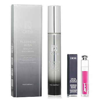 Christian Dior - Christian Dior Addict Lip Maximizer Gloss - # 007 Raspberry 6ml X Ottie Platinum Aura Roll Up Eye Cream 15ml Image 1