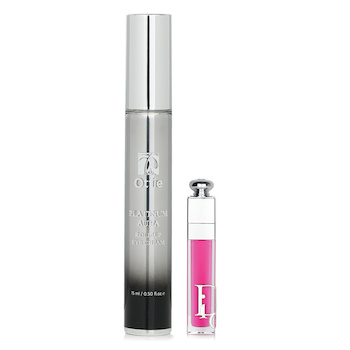 Christian Dior Addict Lip Maximizer Gloss - # 007 Raspberry 6ml X Ottie Platinum Aura Roll Up Eye Cream 15ml (2pcs) 