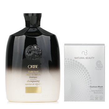 Oribe Gold Lust Repair & Restore Shampoo 250ml X Natural Beauty r-PGA Deep Hydration Moisturizing Cushion Mask (Exp Date: 01/2026) 6x 20ml (2pcs) 