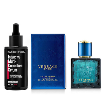 Versace - Versace Eros Eau De Toilette Spray 30ml X Natural Beauty Intensive Multi-Corrective Serum - Mandelic Acid 18% (Exp Date: 12/2025) 35ml Image 1