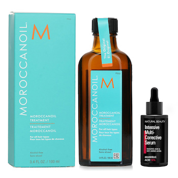 Moroccanoil - Moroccanoil Moroccanoil Treatment - Original (For All Hair Types) 100ml X Natural Beauty Intensive Multi-Corrective Serum - Mandelic Acid 18% (Exp Date: 12/2025) 35ml Image 1
