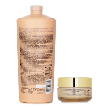 Kerastase - Kerastase Curl Manifesto Bain Hydratation Douceur Shampoo Gentle Creamy Shampoo - For Curly, Very Curly & Coily Hair (Salon Size) 1000ml X Ottie Gold Prestige Resilience Lifting Eye Contour 30ml Image 2