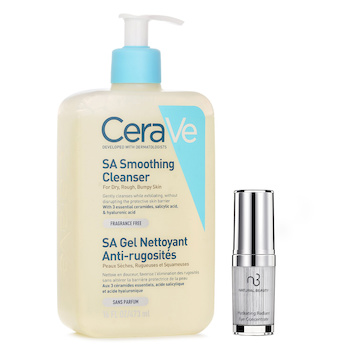 CeraVe - CeraVe SA Smoothing Cleanser (Random Packaging) 473ml X Natural Beauty Hydrating Radiant Eye Concentrate (Exp Date: 02/2026) 15ml Image 1