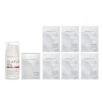 Olaplex - Olaplex No. 6 Bond Smoother 100ml X Natural Beauty r-PGA Deep Hydration Moisturizing Cushion Mask (Exp Date: 01/2026) 6x 20ml Image 1