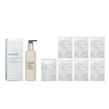 Elemis - Elemis Dynamic Resurfacing Facial Wash 200ml X Natural Beauty r-PGA Deep Hydration Moisturizing Cushion Mask (Exp Date: 01/2026) 6x 20ml Image 1