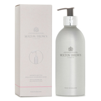 Molton Brown - Infinite Bottle Delicious Rhubarb & Rose Bath & Shower Gel Image 1