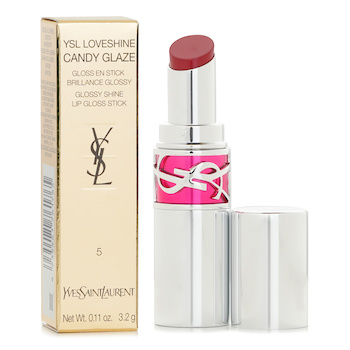 Yves Saint Laurent - Loveshine Candy Glaze Lip Gloss Stick - # 5 Pink Satisfaction Image 1