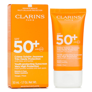 Clarins - Youth Protection Sunscreen Very High Protection SPF 50 (For Face) Image 1
