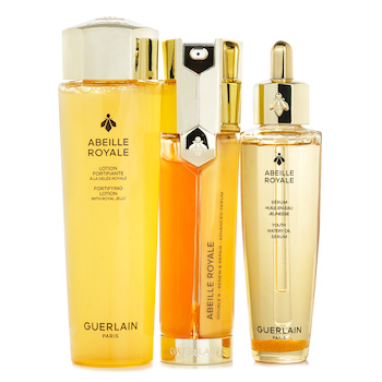 Guerlain - Abeille Royale Anti Aging Skincare 3 Step Duo Set (Lotion 150ml + Advanced Serum 50ml + Watery Oil 50ml) Image 1