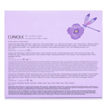 Clinique - Smart Clinic.Set: Lifting Face+Neck Cream 50ml+Wrinkle Correcting Serum 10ml+Wrinkle Corrective Eye Cream 5ml +Bag Image 2