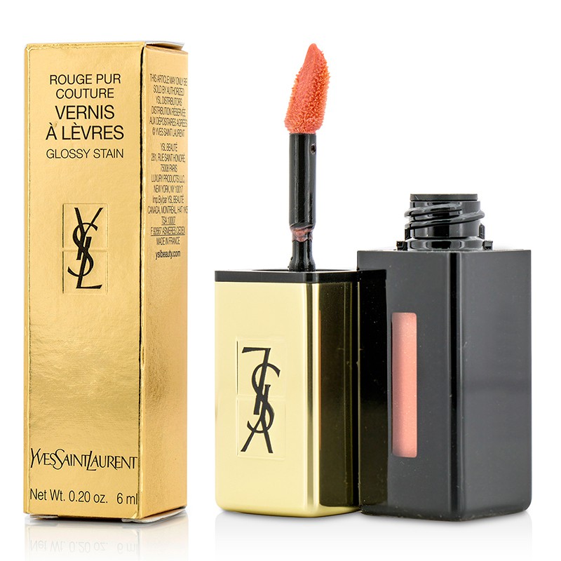 Yves Saint Laurent 圣罗兰(YSL) 奢华缎面镜光唇釉色泽饱满 柔滑细腻 上妆效果持久6ml